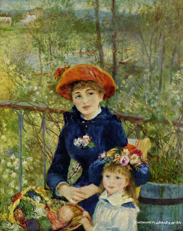 Pierre Auguste Renoir دو خواهر روی تراس پیر آگوست رنوآر