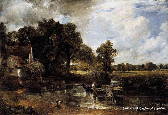 John Constable The Hay Wain گالری علوفه جان کنستابل